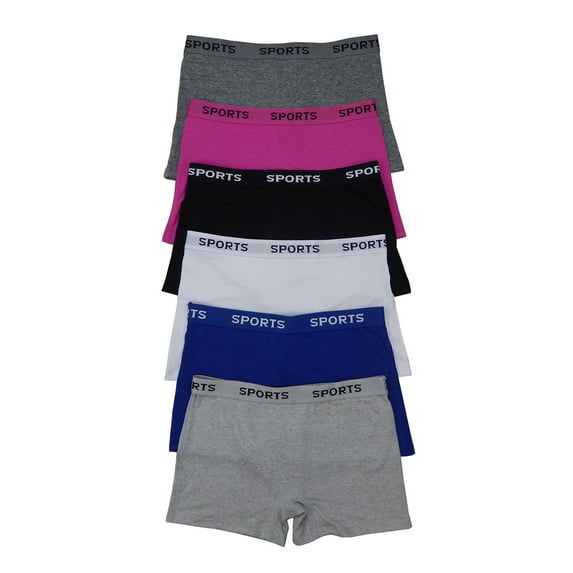 Women Underwear 12 pcs Cotton Boxer Boyshort Panties 2XL (P8911)