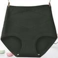 thumbnail image 1 of Women Underwear Brief JIANLAI Tummy Control Underwear Seamless High Waisted Panties No Show Stretch Full Coverage Tagless Briefs Black, 1 of 6