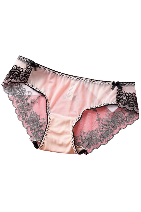 Women Underwear Briefs Pantie Lace knicker High Elastic Embroidery Yarn Underpants Panties