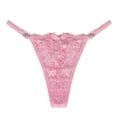 thumbnail image 1 of Thong Panties for Women Cute Panties Pink Thongs Breathable Underwear for Women S, 1 of 3