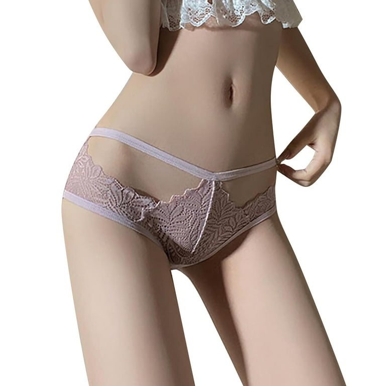 Women Underwear Floral Lace Briefs Stretchy With Cute Bow Center Female  Underpanty Panties Comfort Undergarments