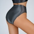 thumbnail image 1 of Women Underwear Glossy Briefs Wet Look Knickers Solid Shiny Panties Underpants, 1 of 9