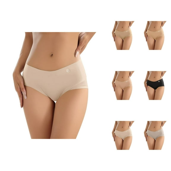 Women Underwear High Waist Panties Full Coverage Briefs Soft Strech Breathable