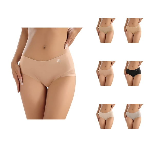 Women Underwear High Waist Panties Full Coverage Briefs Soft Strech Breathable