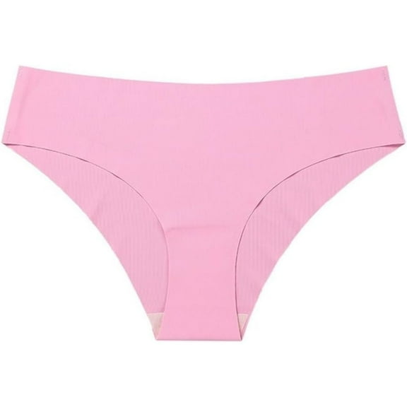 Women Underwear Ice Silk Panites Briefs Traceless  Thongs(3 pieces)