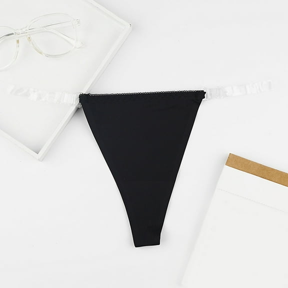Women Underwear Ice Silk Seamless Transparent Thin Belt Underwear Low Waist Breathable Comfortable Underwear Athletic Panties Satin Underwear for Women Comfortable Underwear Women Womens Underwear