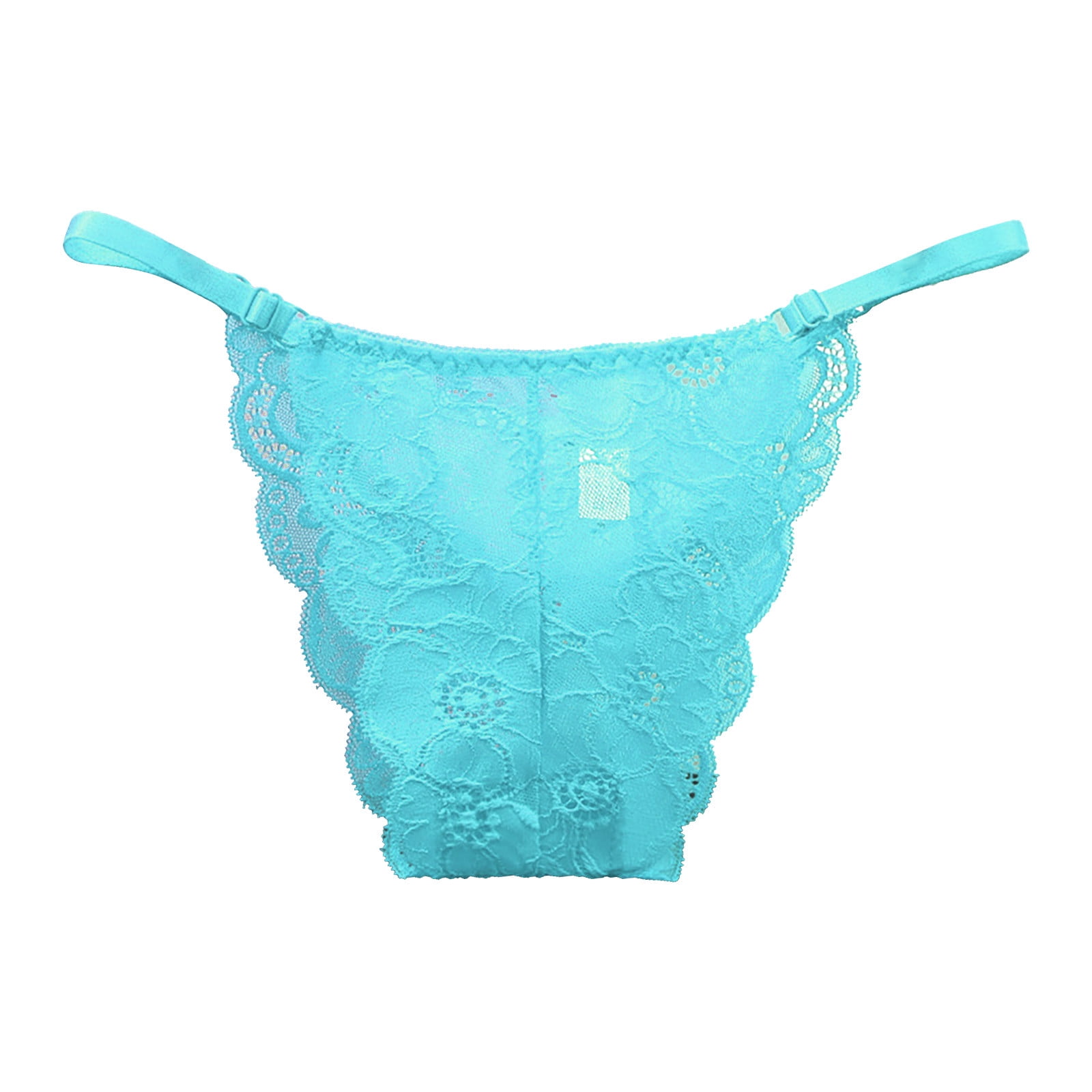 Women Underwear Lace Panties Seamless Adjustable Low Waist Thin See
