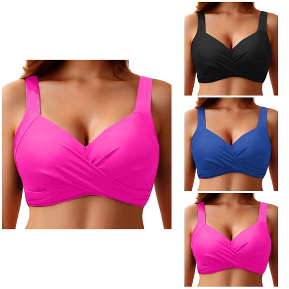 Women Underwire Bikini Top Push Up Bra Padded Swimwear - 2025 Style Bathing Suit Tops Only