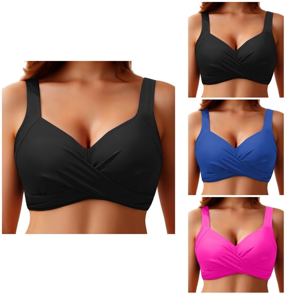 Women Underwire Bikini Top Push Up Bra Padded Swimwear - 2025 Style Bathing Suit Tops Only