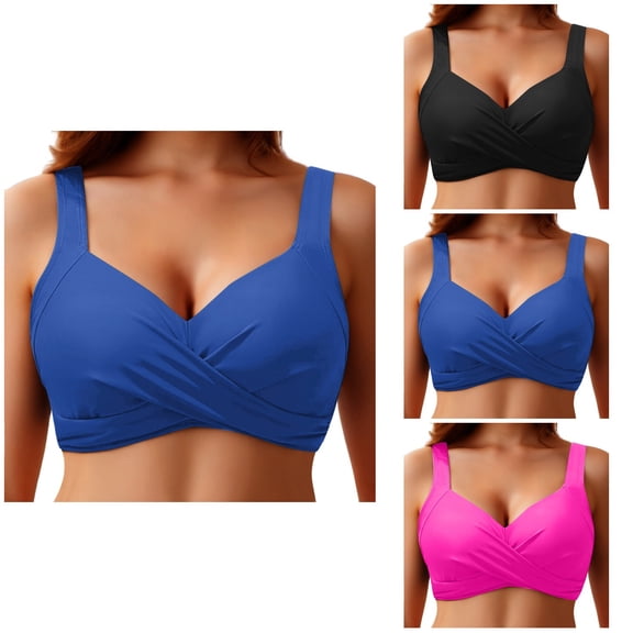 Women Underwire Bikini Top Push Up Bra Padded Swimwear - 2025 Style Bathing Suit Tops Only