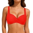 thumbnail image 1 of Women Underwire Bikini Top - Push Up Swimsuit Top Bra Padded Bathing Suit 2026 Twist Front Swimwear, 1 of 6