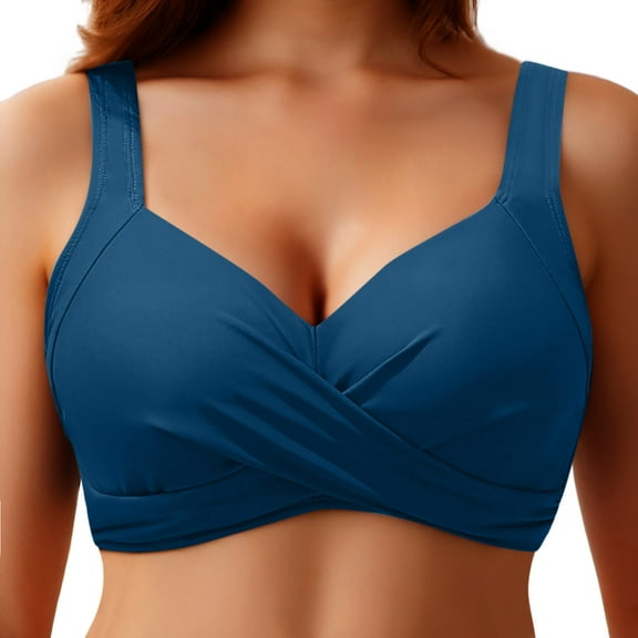 Women Underwire Bikini Tops Push Up Swim Top Bra Padded Bathing Suit Top 2025 Swimsuit Tops