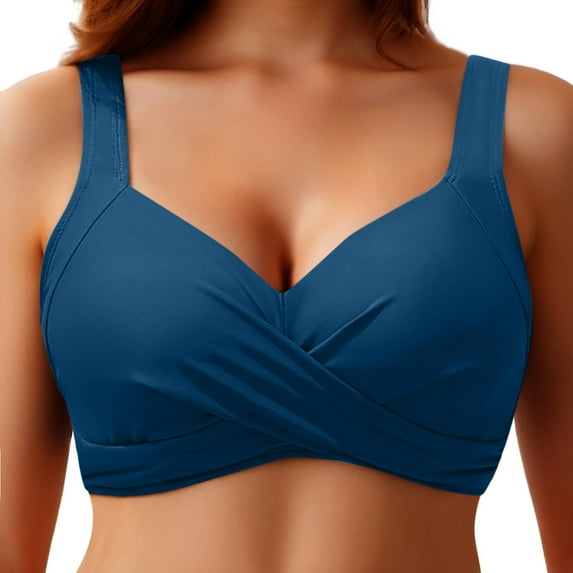 Women Underwire Bikini Tops Push Up Swim Top Bra Padded Bathing Suit Top 2025 Swimsuit Tops