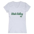 thumbnail image 1 of Women Utah Valley University Wolverines Script T-Shirt, White - Extra Large, 1 of 1