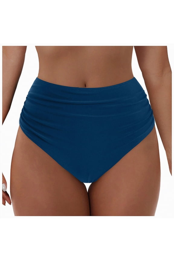 Women V Cut Full Coverage Bikini Bottom High Waist Swim Bathing Suit Bottoms V Waist Front Swimsuit SwimBottoms