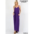 thumbnail image 1 of Women V-NECK ADJUSTABLE STRAPS CAMI MAXI DRESS WITH SIDE POCKETS, 1 of 3