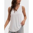 thumbnail image 1 of Women V Neck Curved Hem Tank Tops Summer Casual Sleeveless Loose Fit Tunic Tops, 1 of 4