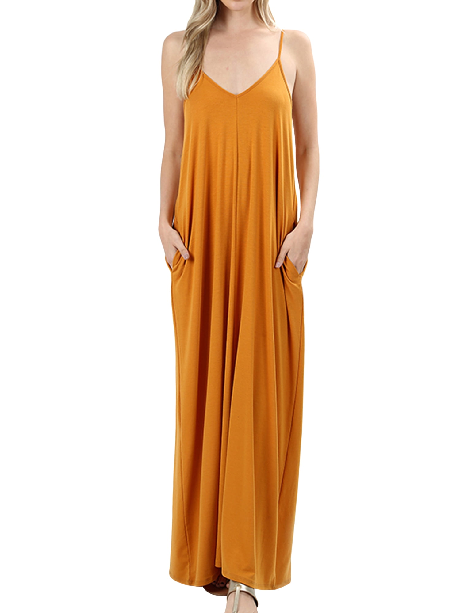 mustard yellow cami dress Lady Black Tie - Fresh Line Yellow Cami Dress