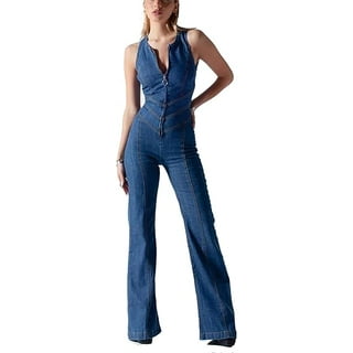 HOLIDAY/ホリデイ　SLIM FLARE DENIM OVER-ALL HIGH WAIST SKINNY FLARE DENIM PANTS｜HOLIDAY（ホリデイ