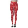 thumbnail image 1 of Women Valentine's Day Leggings Casual Printed Ankle Elastic Yoga Tights Legging, 1 of 4