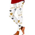 thumbnail image 1 of Women Valentine's Day Leggings Casual Printed Athletic Yoga Running Gym Tights Legging, 1 of 4