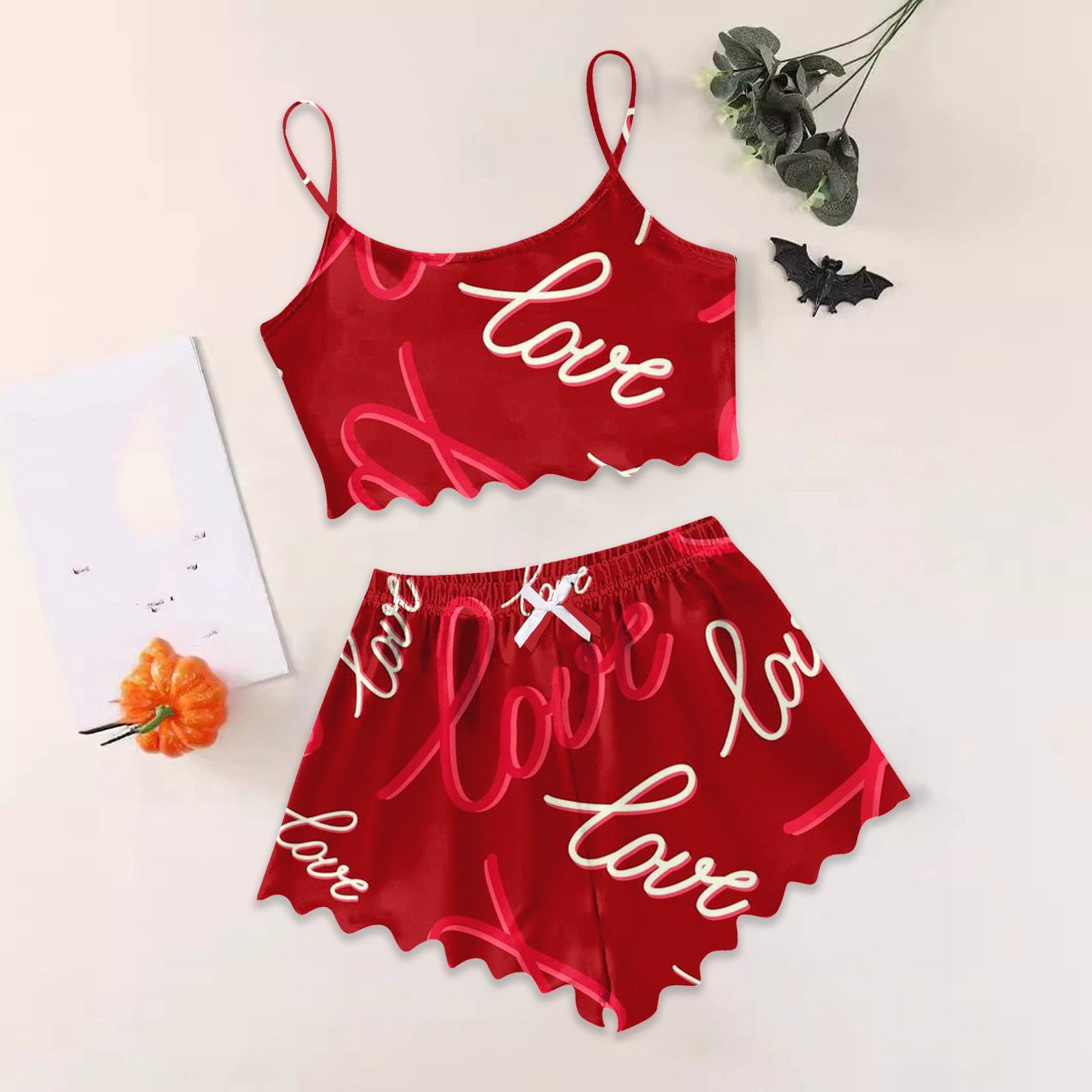 Lovelet V-Neck Half Sleeve Top and Shorts Set