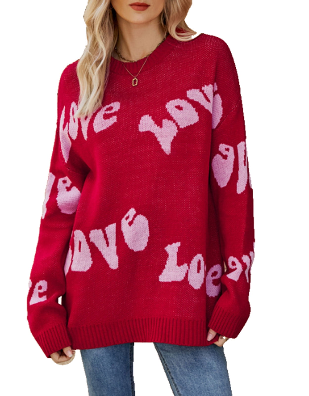 Lovelo Wine Lace Up Side Puff Sleeve Sweater
