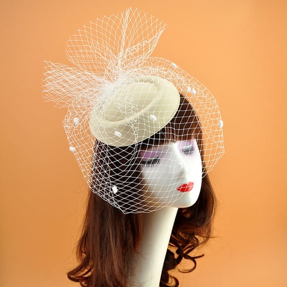 Women Veil Vintage Fascinator Headwear Fashion Bridal Headbands for Photographers and Makeup Artists