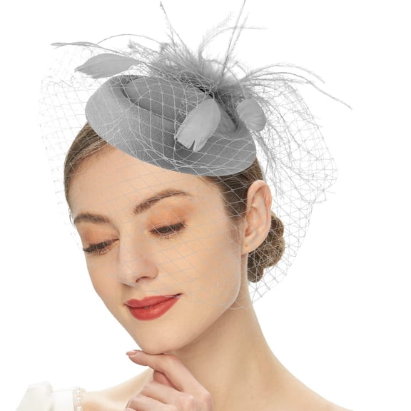 Women Veils Vintages Fascinator Headwear Fashion Bridal Wedding Headbands for Wedding and Cocktail Attires