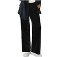 thumbnail image 1 of Women Velour Pants Soft Velvet Sweatpants Straight Leg Athletic Joggers Casual Lounge Pajama Pants with Pockets, 1 of 7