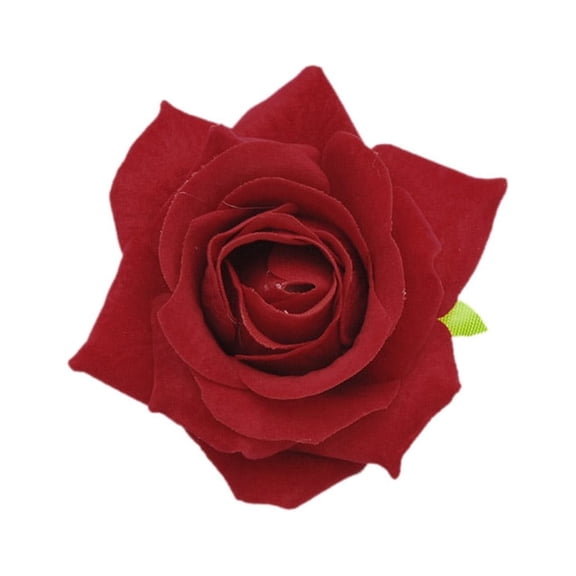 ✪ Women Velvet Cloth Rose Hair Clip Simulation Artificial Flower Corsage Brooch Pin Wedding Party Flamenco Dancer Hair Accessories