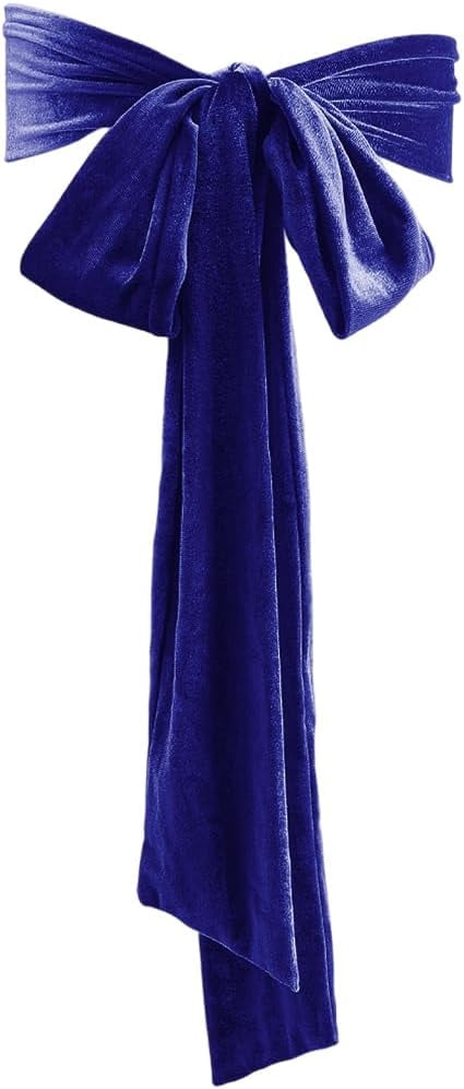 Women Velvet Sash Belt Dark Blue Wedding Belt Tie Dress Sash 