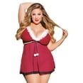 thumbnail image 1 of Coquette - 3797X - Babydoll & G-String - RED, 1 of 3