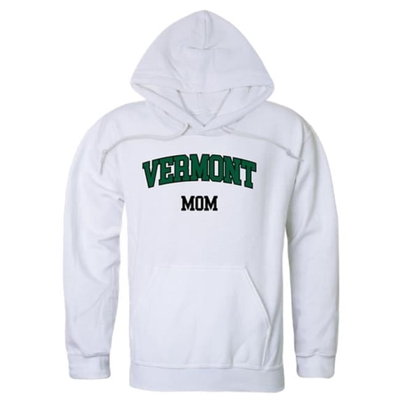 Women Vermont Catamounts Mom Hoodie, White - Large