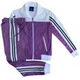thumbnail image 1 of Women Versatile Striped 2 piece Tracksuit Set, 1 of 4