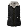 thumbnail image 1 of Women Vest Casual Stand Collar Sleeveless Jacket Warm Winter Reversible Zip Up Outerwear With Pockets Thin Quilted Vest Women Fall Outfits for Women Long down Vest for Women Sleeveless Womens Coats, 1 of 5