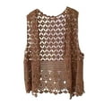 thumbnail image 1 of Women Vest Women's Sleeveless Knitted Hollow Vest Retro Crochet Cardigan for Summer Spring Autumn Sleeveless Cardigan, 1 of 5