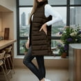 thumbnail image 1 of Women Vests Puffer Vest Zipper Sleeveless Lightweight Vests Womens Winter Vest Womens Trendy Clothes, 1 of 6