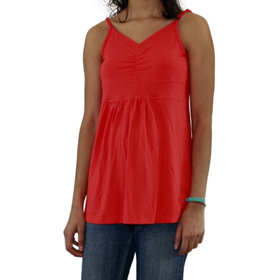 Women Vicose Spandex Spaghetti Strap Cami Tunic Knit Top