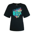 thumbnail image 1 of Women Vintage 80s T Shirts Casual Retro 80s Party Shirt Tops Lady Polyester T-shirt, 1 of 5