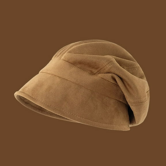 Women Vintage Beret Octagonal Cap Retro Newsboy Hat Autumn Winter Cotton Blend