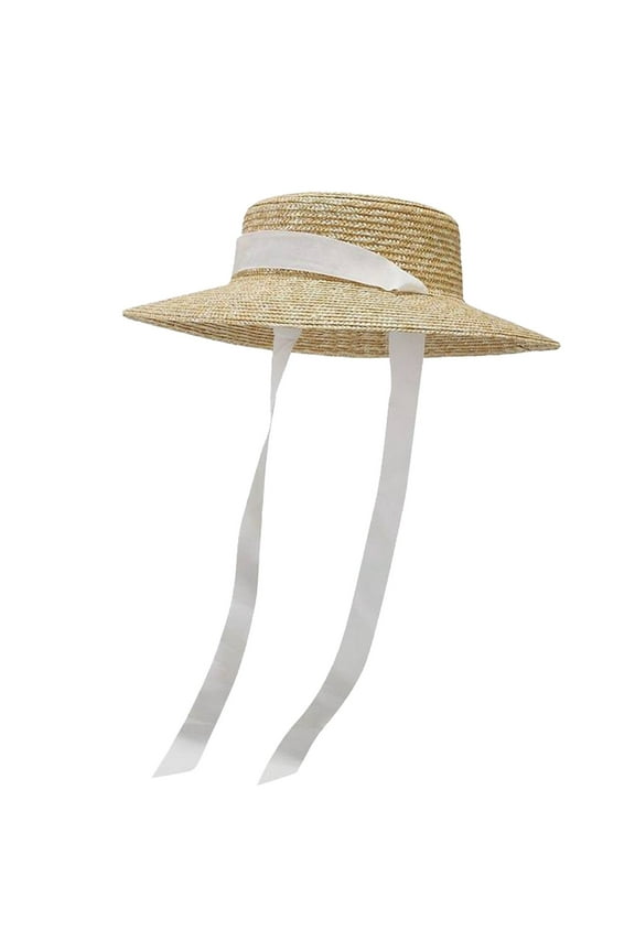 Women Vintage Boater Straw Hat Wide Brim Flat Top Floppy Straw Hat Beach Sun Hats With Chin Strap Brim Boys Coneflower Pocket Bucket Hat Print Turkey Hat Bucket Hat Men 64 Women's Hat Elegant Winter