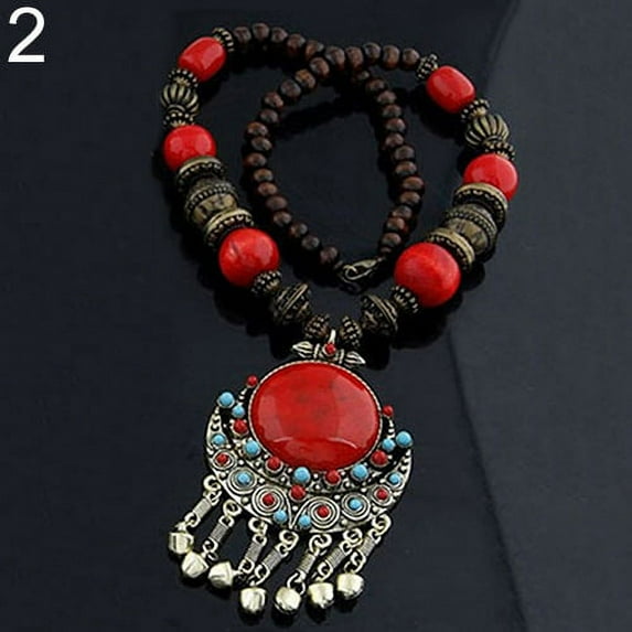 Women Vintage Bohemia Style Pendant Long Chain Sweater Necklace Jewelry Charm