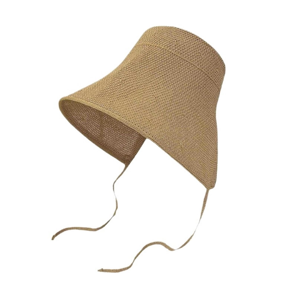 Women Vintage Bonnet with Tie Foldable Cap Sun Hat, Wide-Brim Sun hat, Summer Beach hat, Breathable and Comfortable