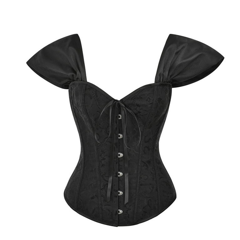 Bustier corset court noir