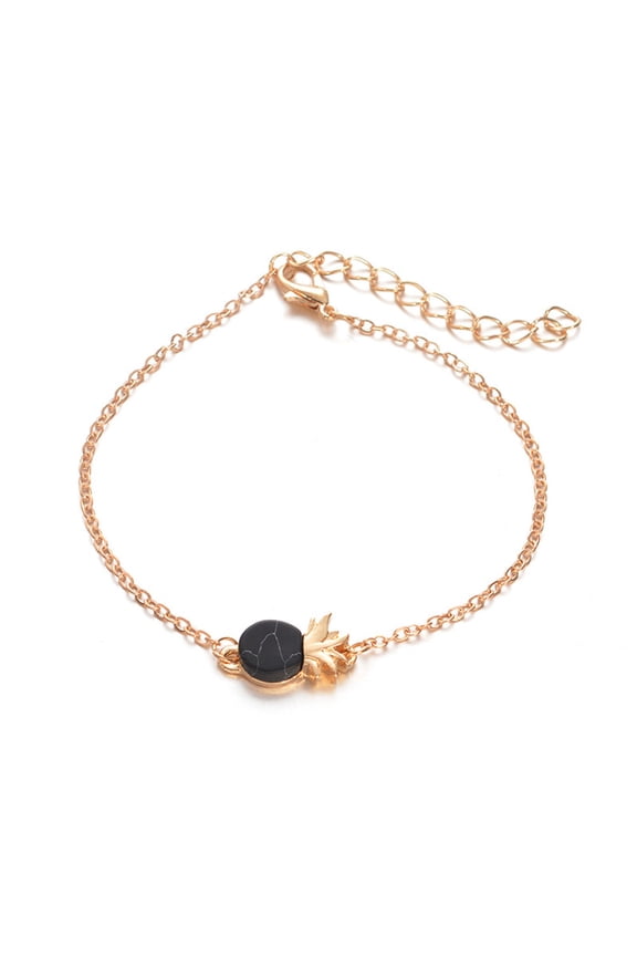 Women Vintage Cute Pineapple Fruit Bracelet Wrist Chain Charm Jewelry Gift