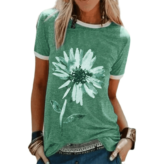 Women Vintage Daisy T-Shirt Floral Shirt