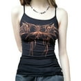 thumbnail image 1 of Women Vintage Elves Crop Tank Tops Printed Fairy Cami Aesthetic Graphic E-Girl Trendy Grunge Tank Vest 90s Streetwear, 1 of 4