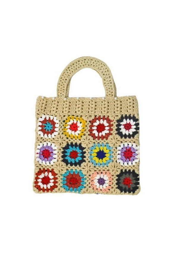 Women Vintage Embroidered Ethnic Tote HandbagsTravel Handbag Shoulder Bag