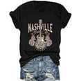 thumbnail image 1 of Women Vintage Graphic Tees Rock Band Fashion Country Music T Shirt Funny Concert Outfit Short Sleeve Vacation Tops, 1 of 3